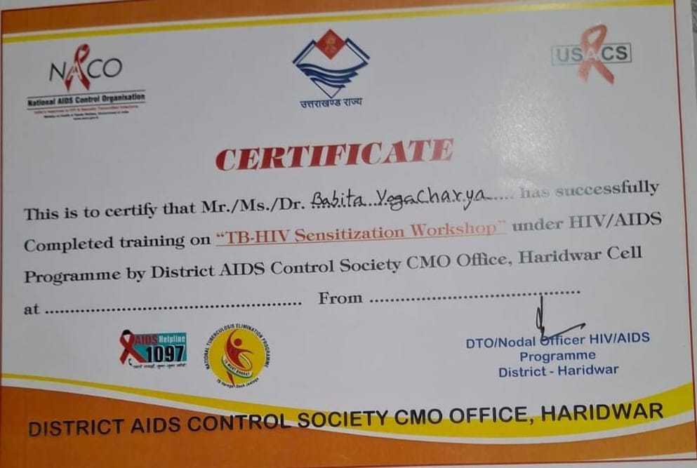 Kumbh Mela 2021 Appreciation Certificate